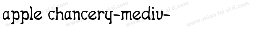 apple chancery-mediu字体转换